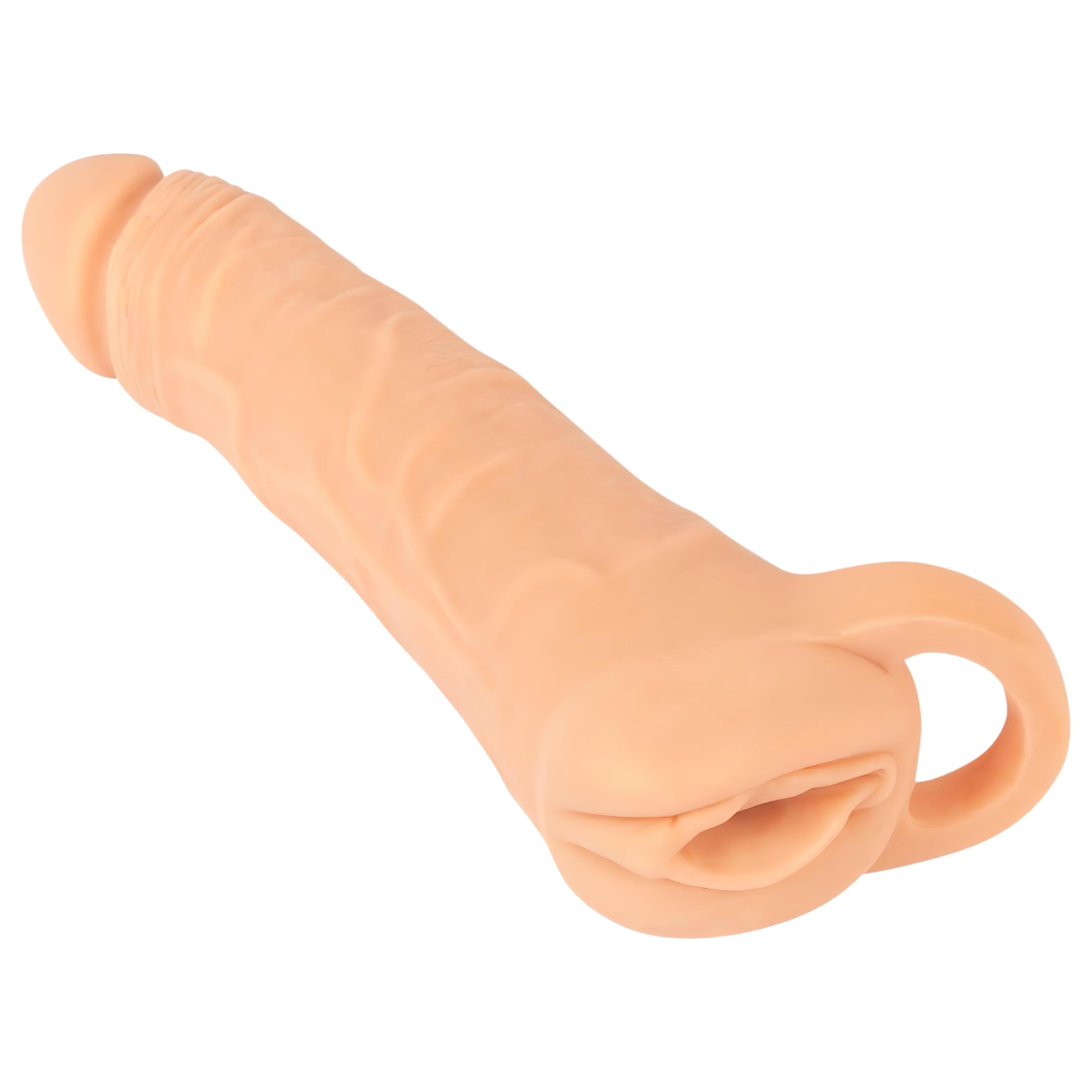 n_50033420000 2in1 műpunci és péniszköpeny - 23cm (natúr)