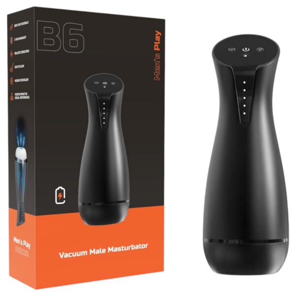 n_5906647270378 Men's Play - szívó, rezgő maszturbátor melegítő funkcióval