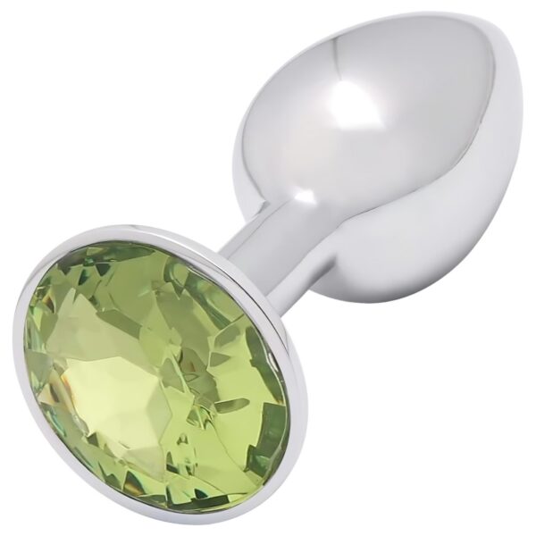 fém anál plug lime kővel