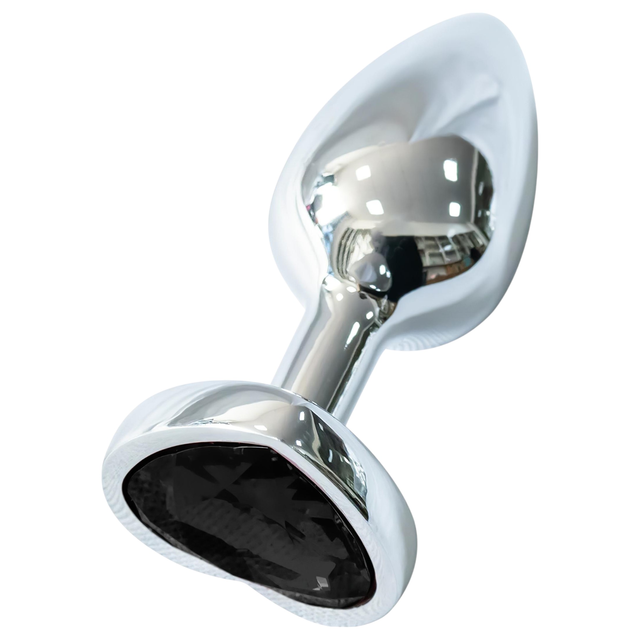 n_5999576181099 fém anál plug szív alakú fekete kővel