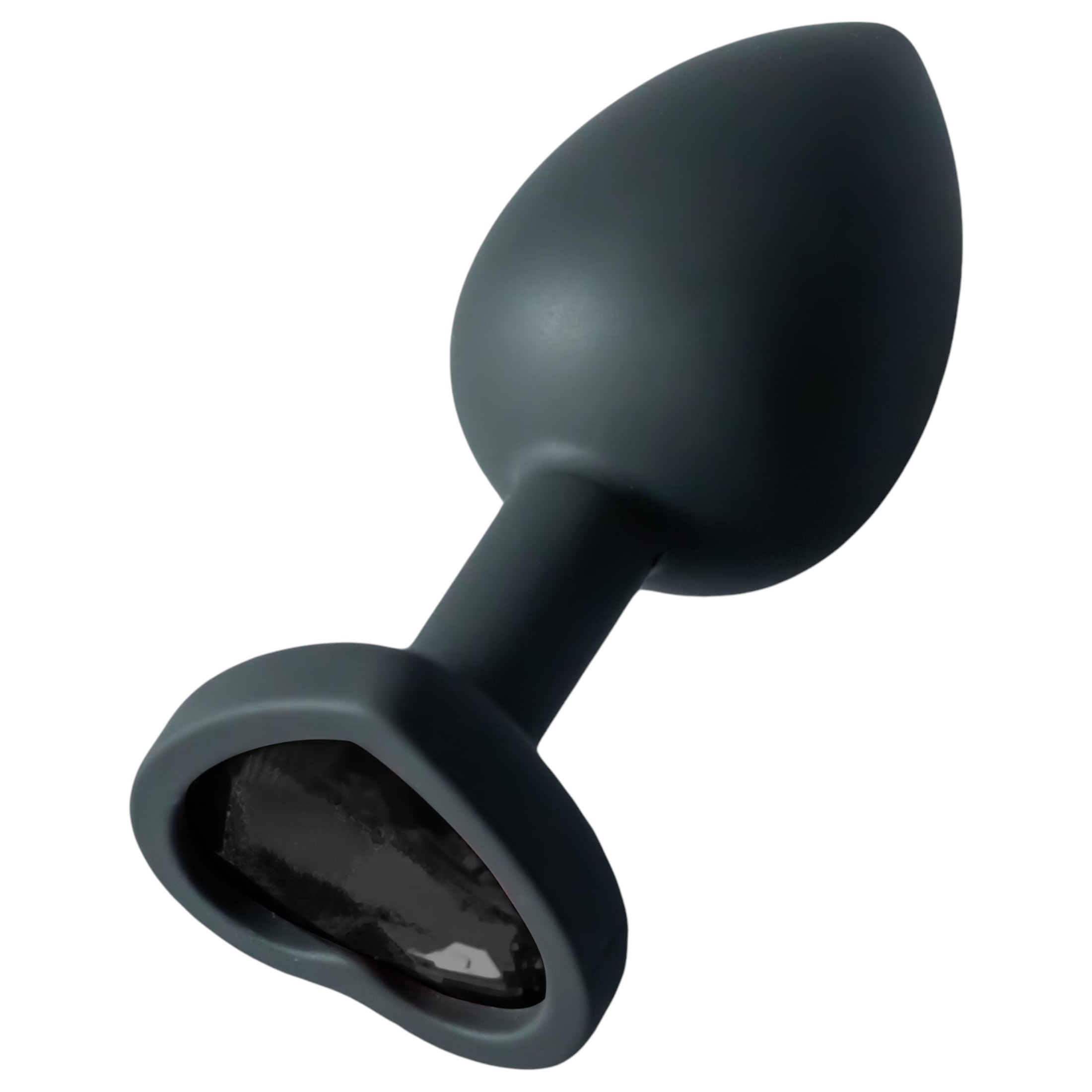 n_5999576181204 szilikon anál plug szív alakú fekete kővel