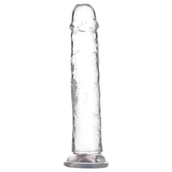 tapadókorongos dildó (átlátszó) - 20cm