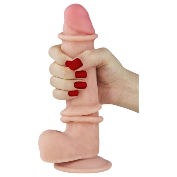 n_6970260906340 Skin - kétrétegű dildó - 21cm (natúr)