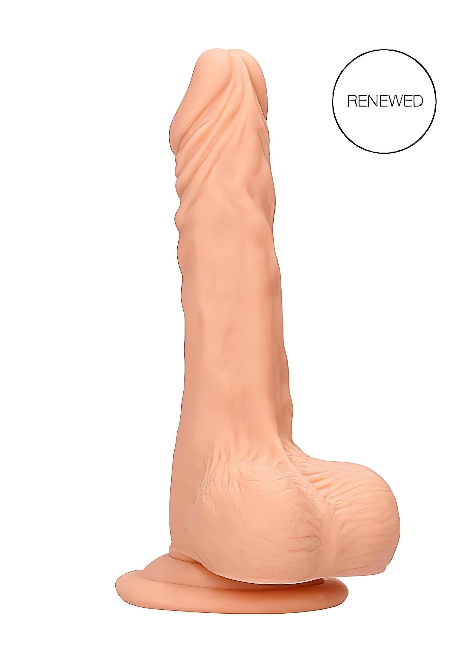 n_7423522547519 élethű, herés dildó (17cm) - natúr