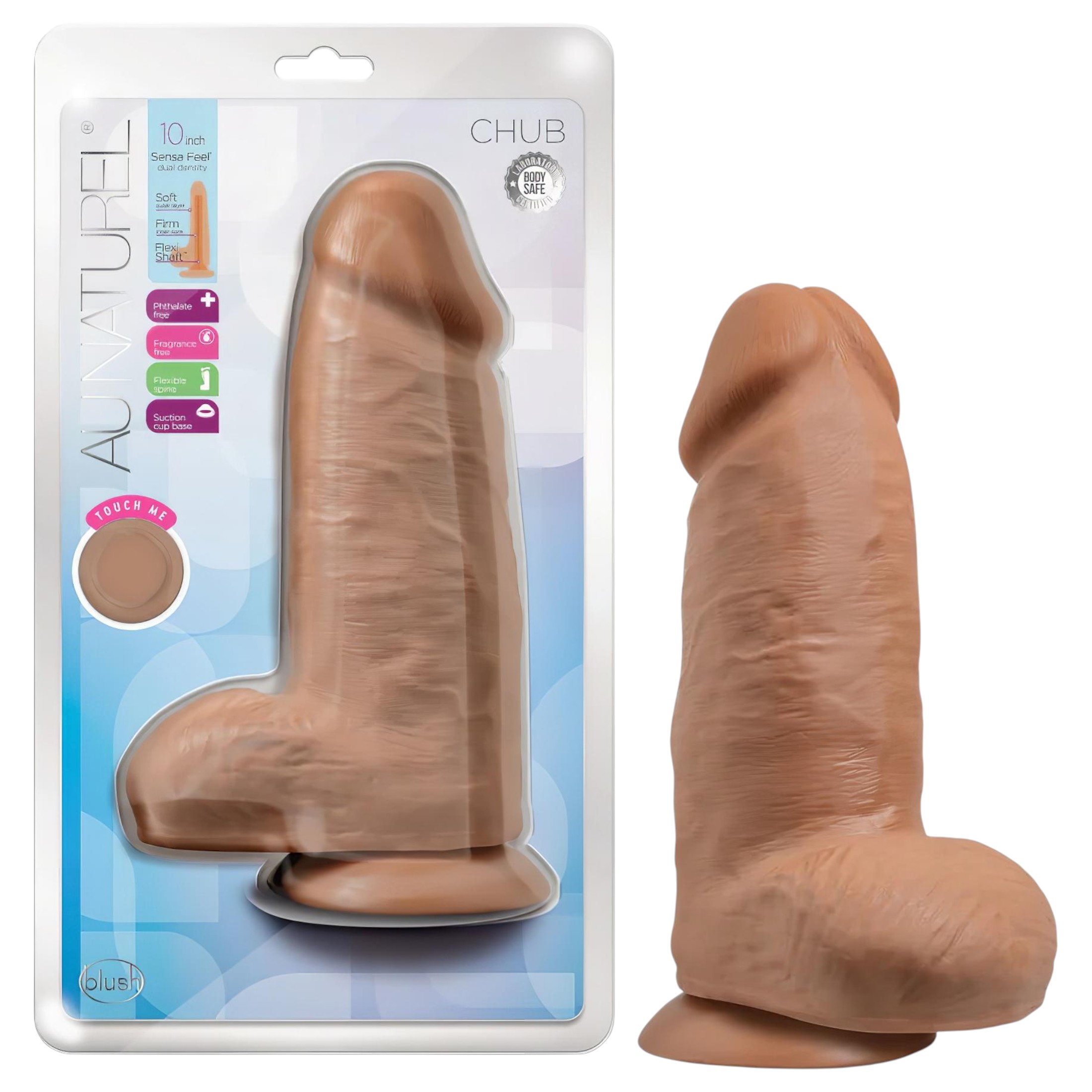n_819835027225 élethű, tapadótalpas dildó - 18cm (natúr)