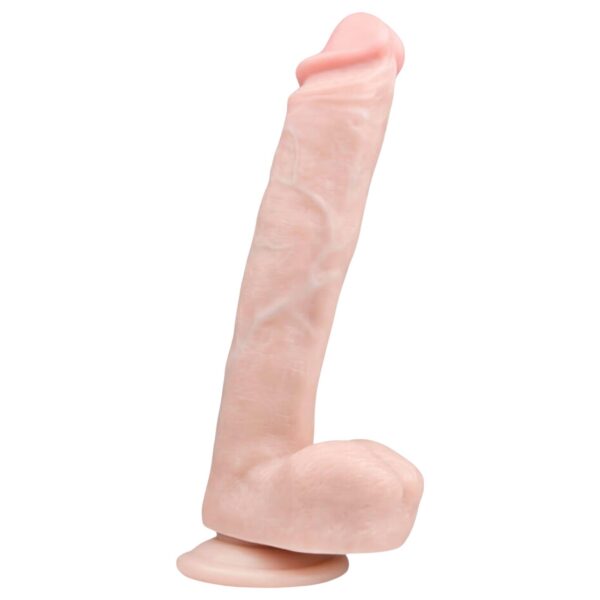 n_8718627526477 tapadókorongos, herés nagy dildó (26,5cm) - natúr