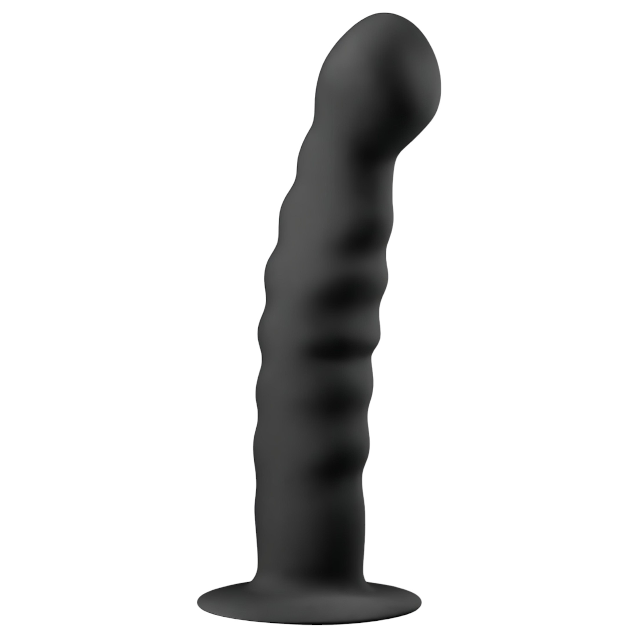 n_8718627526866 tapadókorongos anál dildó (14cm) - fekete