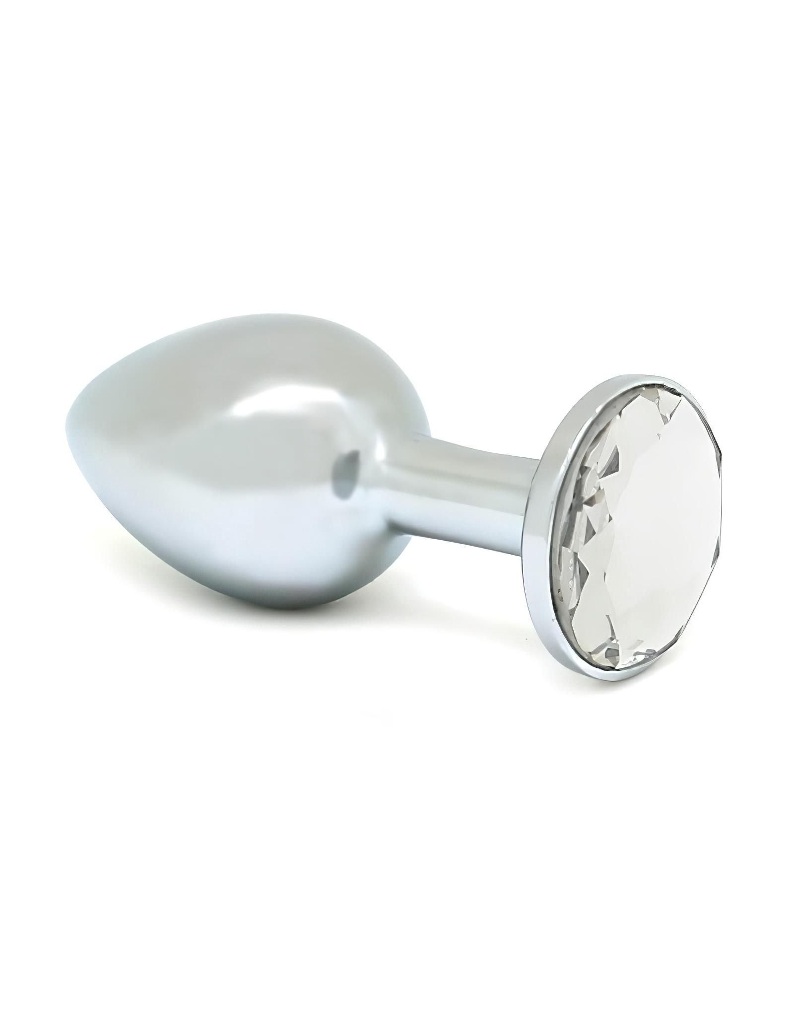 n_8718924234648 átlátszó köves, fém anál plug