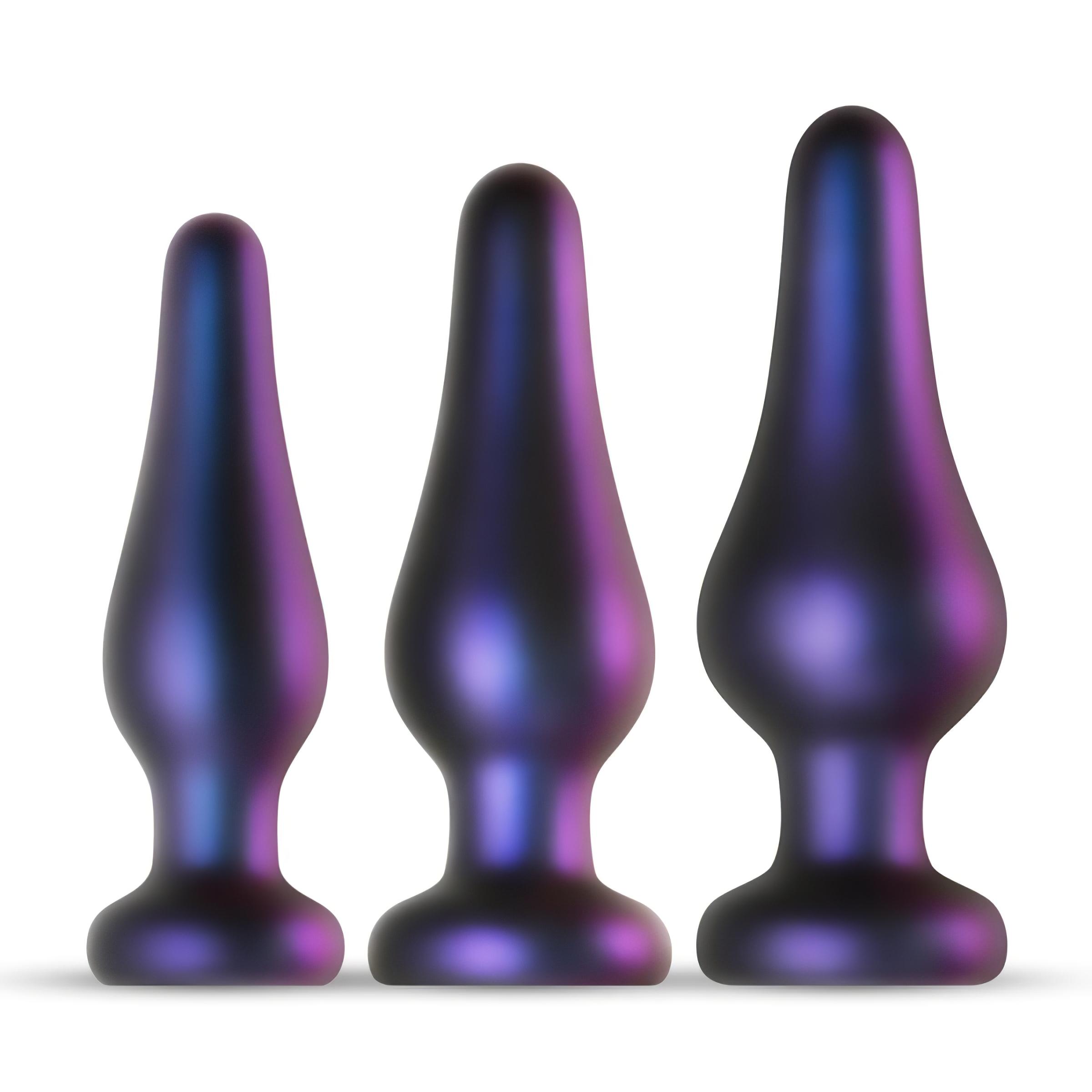 n_8719934002739 szilikon anál plug szett (3 részes) - lila