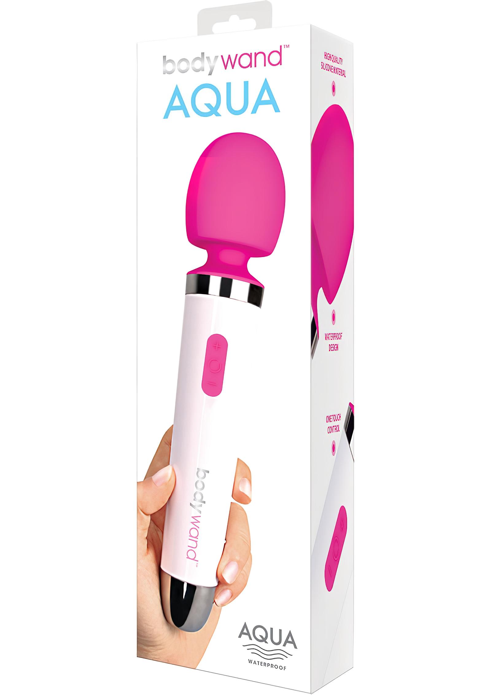 vízálló masszírozó vibrátor (fehér-pink)